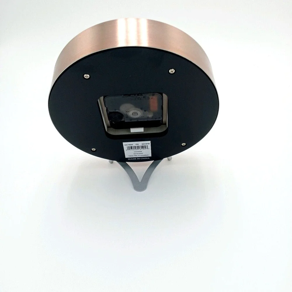 CITIZEN TABLETOP CLOCK THE‎ SANTA MONICA ROSE GOLD -TONE CC1021